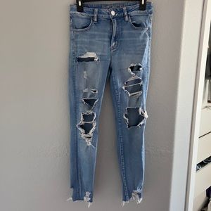 American Eagle Ripped Skinny Jeans